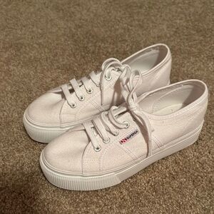 Superga Women's Pink Canvas Sneakers